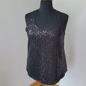 LaneBryant Black Sequined Tank - Size 18/20